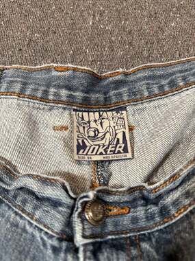 Joker Mens Denim Shorts  size 36 Baggy Steetwear Y2K Skater
